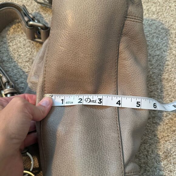 Fossil elephant gray supple leather top handle satchel bag long live vintage bag - Picture 9 of 13